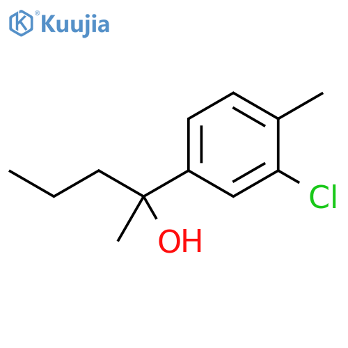 2-(3-Chloro-4-methylphenyl)-2-pentanol structure