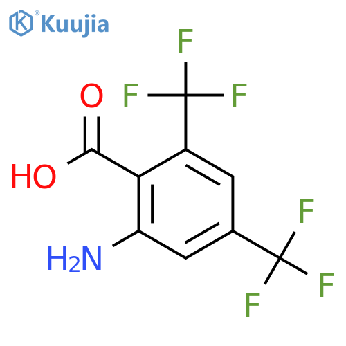 2-Amino-4,6-bis(trifluoromethyl)benzoic acid structure