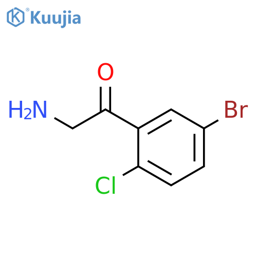 2-amino-1-(5-bromo-2-chlorophenyl)ethan-1-one structure