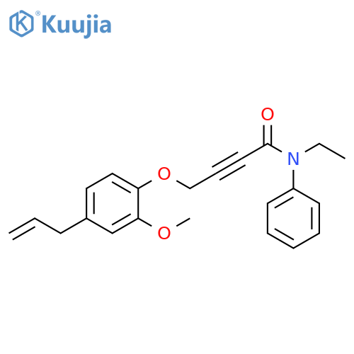 2-Butynamide, N-ethyl-4-[2-methoxy-4-(2-propenyl)phenoxy]-N-phenyl- structure