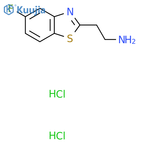 2-(5-Fluoro-1,3-benzothiazol-2-yl)ethan-1-amine dihydrochloride structure