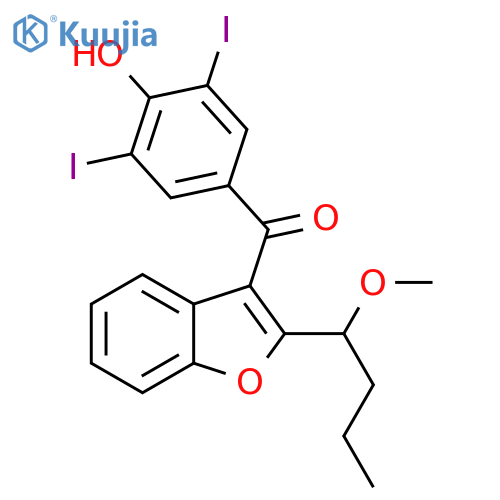 Des-O-2-(diethylamino)ethyl-1-methoxy Amiodarone structure