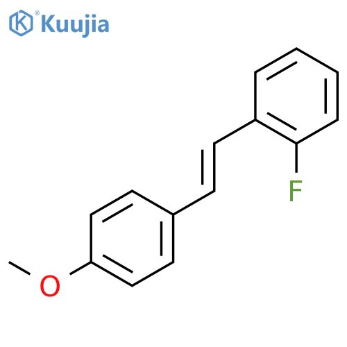 1-fluoro-2-[2-(4-methoxyphenyl)ethenyl]benzene structure