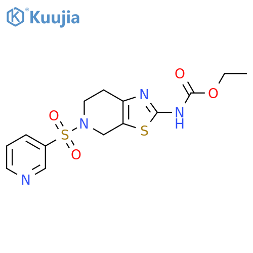 ethyl N-5-(pyridine-3-sulfonyl)-4H,5H,6H,7H-1,3thiazolo5,4-cpyridin-2-ylcarbamate structure