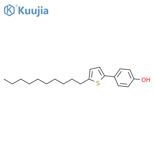 Phenol, 4-(5-decyl-2-thienyl)- structure