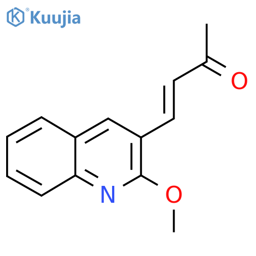 4-(2-methoxyquinolin-3-yl)but-3-en-2-one structure
