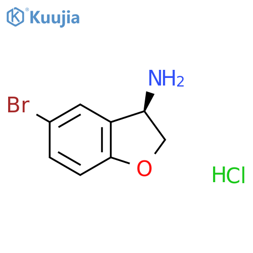 (R)-5-Bromo-2,3-dihydro-benzofuran-3-ylamine hydrochloride structure