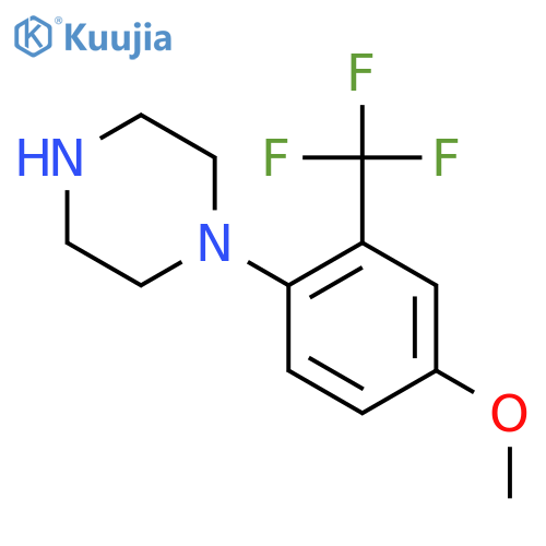 1-4-methoxy-2-(trifluoromethyl)phenylpiperazine structure