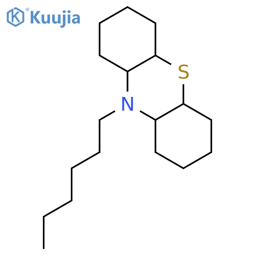 1H-Phenothiazine, 10-hexyldodecahydro- structure