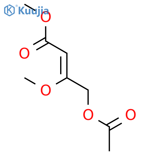 2-Butenoic acid, 4-(acetyloxy)-3-methoxy-, methyl ester, (E)- structure