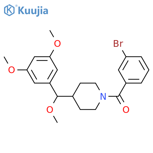 1-(3-bromobenzoyl)-4-{(3,5-dimethoxyphenyl)methoxymethyl}piperidine structure