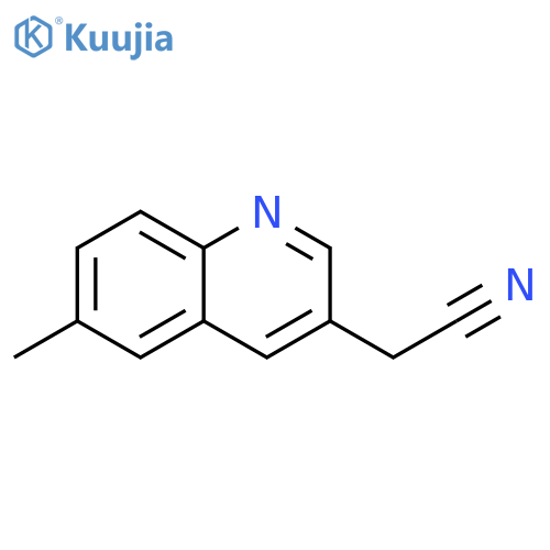 2-(6-methylquinolin-3-yl)acetonitrile structure