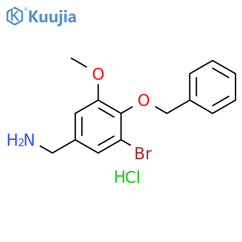 4-(benzyloxy)-3-bromo-5-methoxyphenylmethanamine hydrochloride structure