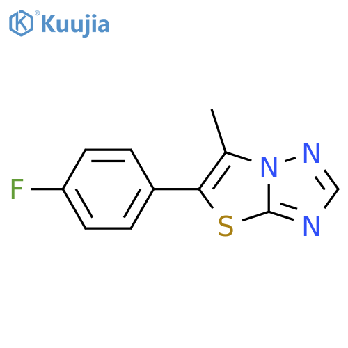 5-(4-Fluorophenyl)-6-methylthiazolo[3,2-B][1,2,4]triazole structure