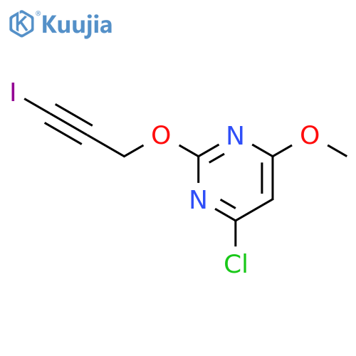 Pyrimidine, 4-chloro-2-[(3-iodo-2-propynyl)oxy]-6-methoxy- structure