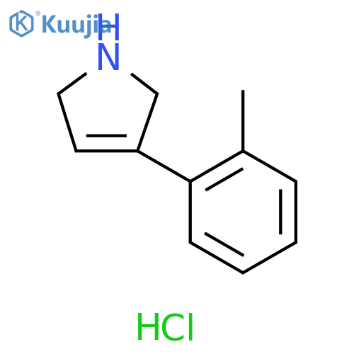 3-(2-methylphenyl)-2,5-dihydro-1H-pyrrole hydrochloride structure
