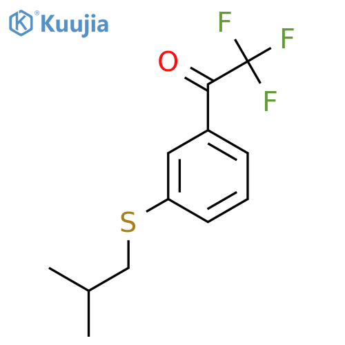 2,2,2-Trifluoro-1-(3-(isobutylthio)phenyl)ethanone structure