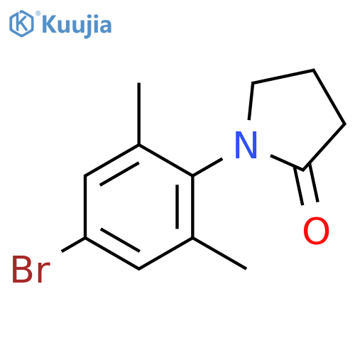 1-(4-bromo-2,6-dimethylphenyl)pyrrolidin-2-one structure