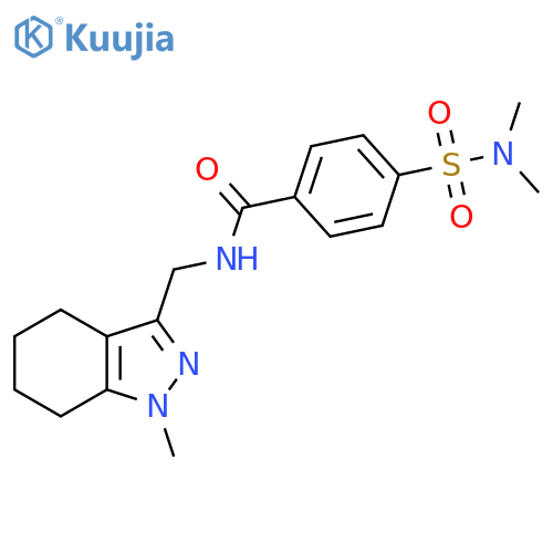4-(dimethylsulfamoyl)-N-(1-methyl-4,5,6,7-tetrahydro-1H-indazol-3-yl)methylbenzamide structure