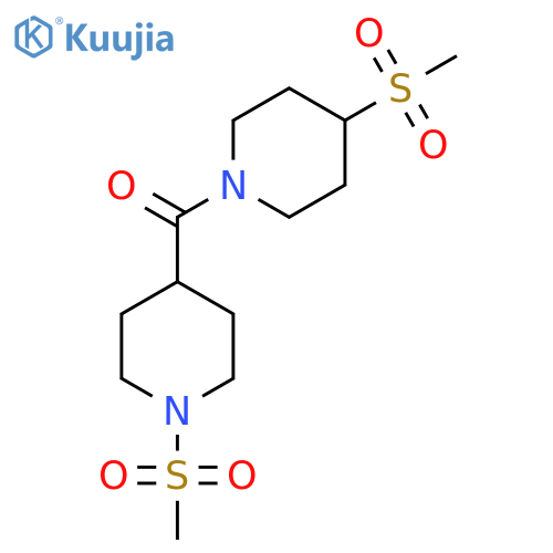 1-methanesulfonyl-4-(4-methanesulfonylpiperidine-1-carbonyl)piperidine structure