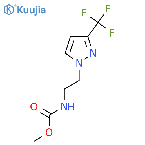 methyl N-{2-3-(trifluoromethyl)-1H-pyrazol-1-ylethyl}carbamate structure