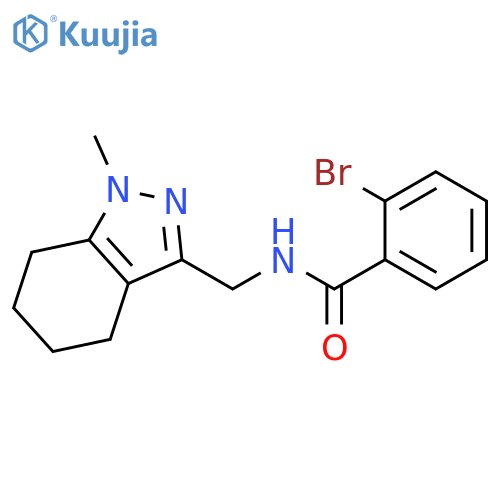 2-bromo-N-(1-methyl-4,5,6,7-tetrahydro-1H-indazol-3-yl)methylbenzamide structure