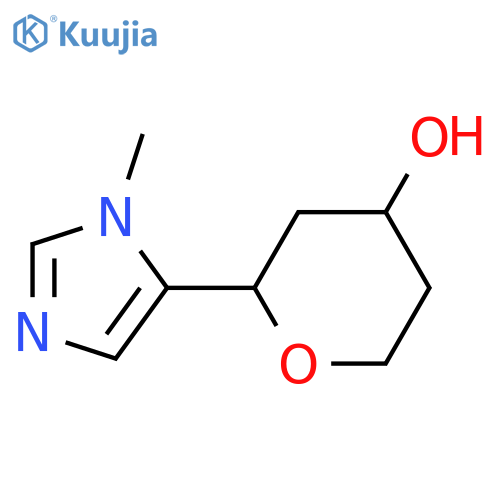 2-(1-methyl-1H-imidazol-5-yl)oxan-4-ol structure