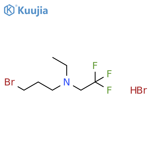 (3-bromopropyl)(ethyl)(2,2,2-trifluoroethyl)amine hydrobromide structure