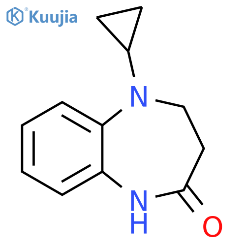 5-cyclopropyl-2,3,4,5-tetrahydro-1H-1,5-benzodiazepin-2-one structure