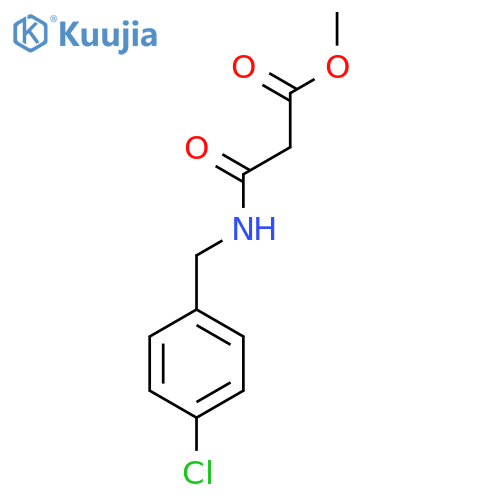 Methyl 3-((4-chlorobenzyl)amino)-3-oxopropanoate structure