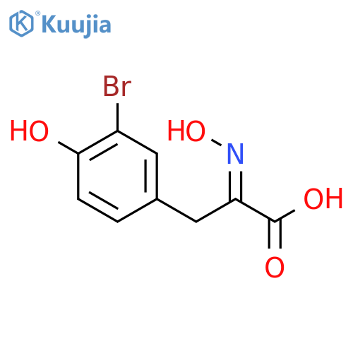 3-(3-Bromo-4-hydroxyphenyl)-2-(hydroxyimino)propanoic acid structure