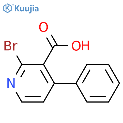 2-Bromo-4-phenyl-nicotinic acid structure