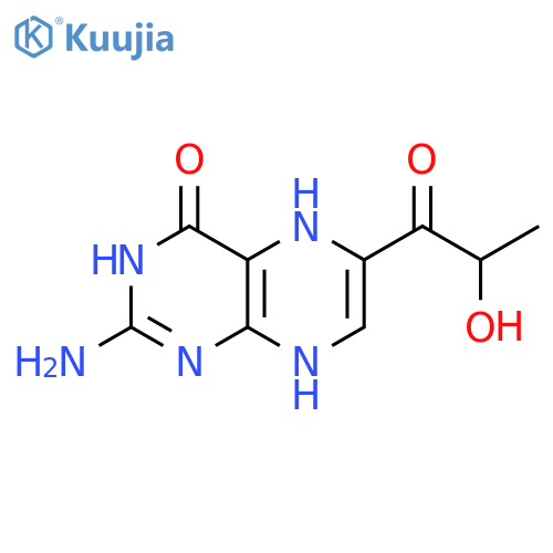 4(3H)-Pteridinone,2-amino-5,8-dihydro-6-(2-hydroxy-1-oxopropyl)- structure