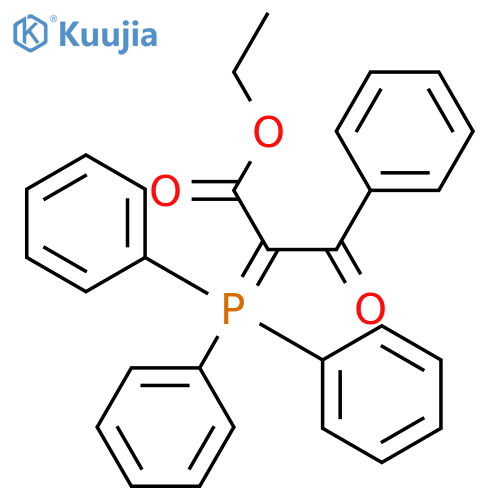 Benzenepropanoic acid, b-oxo-a-(triphenylphosphoranylidene)-, ethyl ester structure