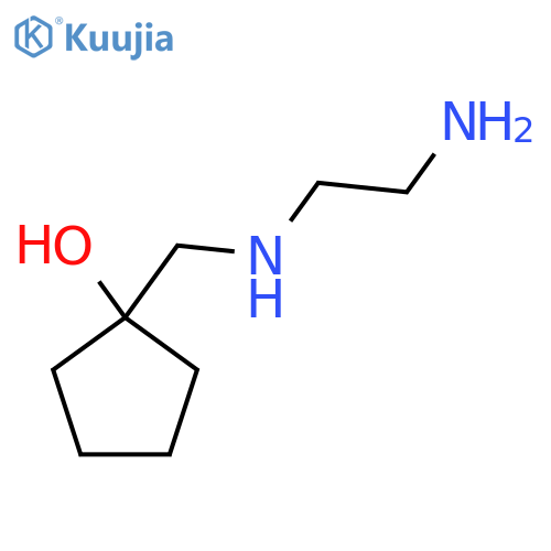 1-{[(2-aminoethyl)amino]methyl}cyclopentan-1-ol structure