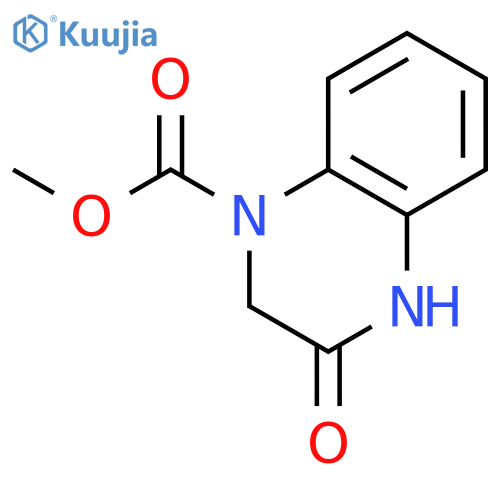 methyl 3-oxo-1,2,3,4-tetrahydroquinoxaline-1-carboxylate structure