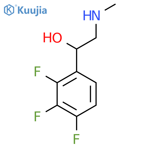 2-(methylamino)-1-(2,3,4-trifluorophenyl)ethan-1-ol structure