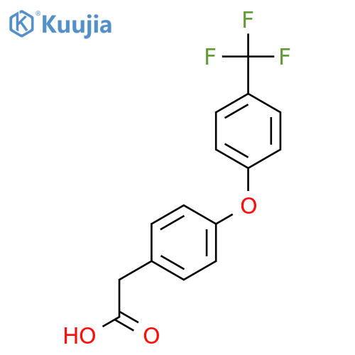 2-[4-[4-(Trifluoromethyl)phenoxy]phenyl]acetic acid structure