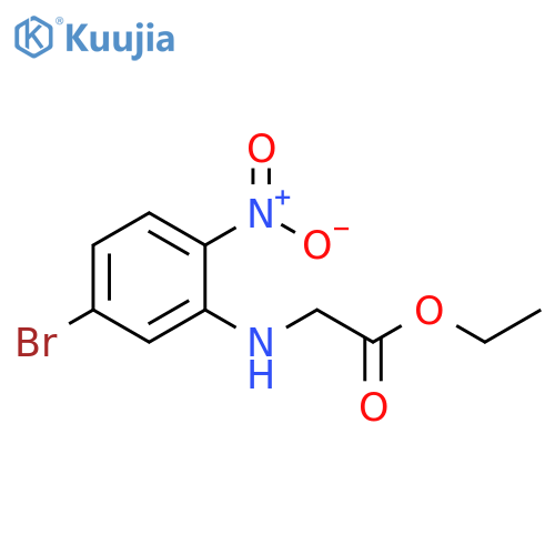 Ethyl 2-[(5-Bromo-2-nitrophenyl)amino]acetate structure