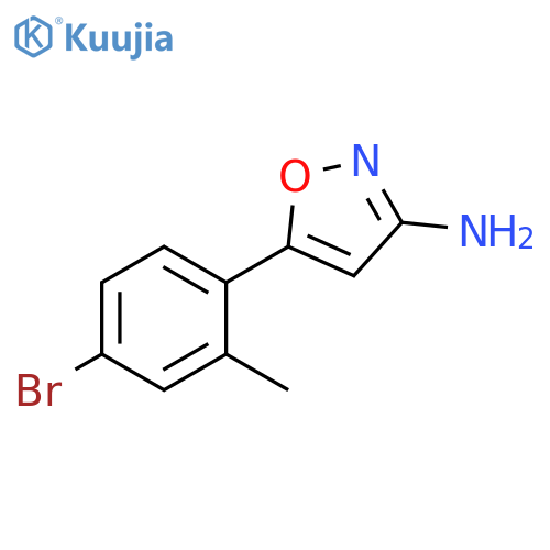 5-(4-bromo-2-methylphenyl)-1,2-oxazol-3-amine structure