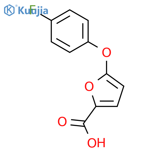 2-Furancarboxylic acid, 5-(4-fluorophenoxy)- structure