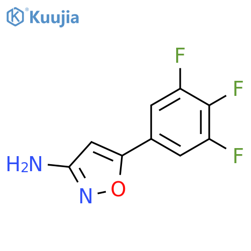 5-(3,4,5-trifluorophenyl)-1,2-oxazol-3-amine structure