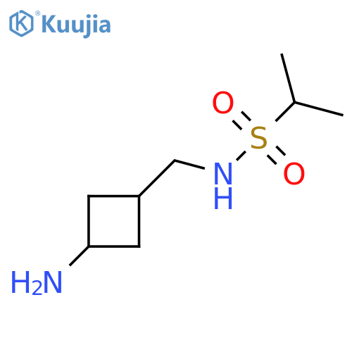 N-[(3-aminocyclobutyl)methyl]propane-2-sulfonamide structure