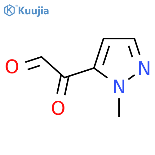 2-(1-methyl-1H-pyrazol-5-yl)-2-oxoacetaldehyde structure