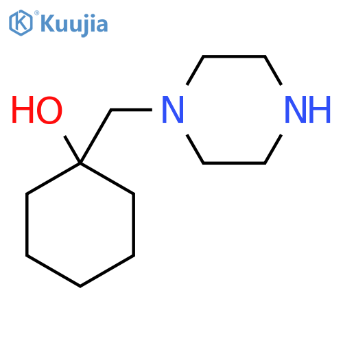 1-[(Piperazin-1-yl)methyl]cyclohexan-1-ol structure