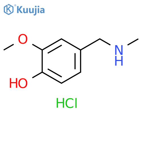 2-methoxy-4-(methylamino)methylphenol hydrochloride structure
