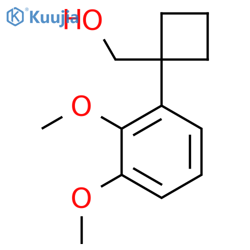1-(2,3-dimethoxyphenyl)cyclobutylmethanol structure