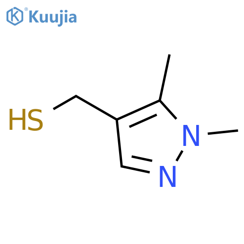 (1,5-dimethyl-1H-pyrazol-4-yl)methanethiol structure