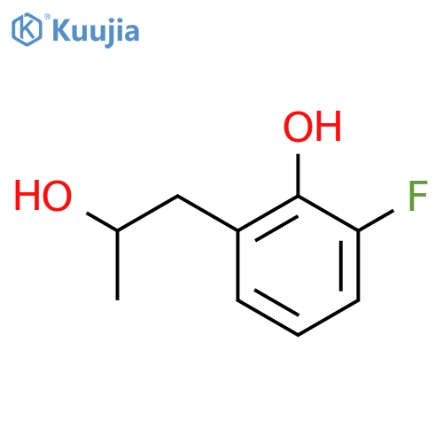 2-fluoro-6-(2-hydroxypropyl)phenol structure