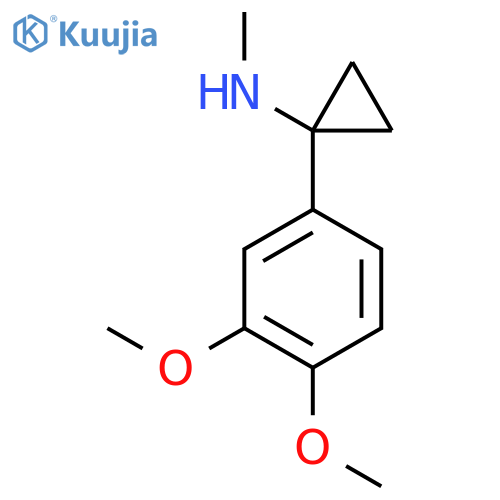 1-(3,4-dimethoxyphenyl)-N-methylcyclopropan-1-amine structure